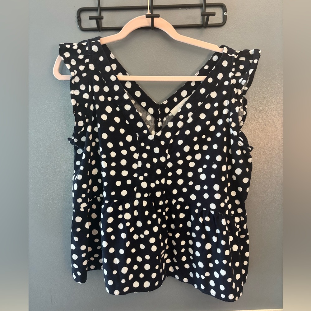 Loft Cropped Peplum Blouse